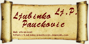 Ljubinko Paučković vizit kartica